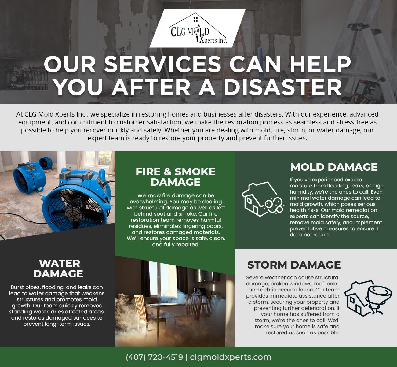 We Help Restore Your Property After Disaster Strikes